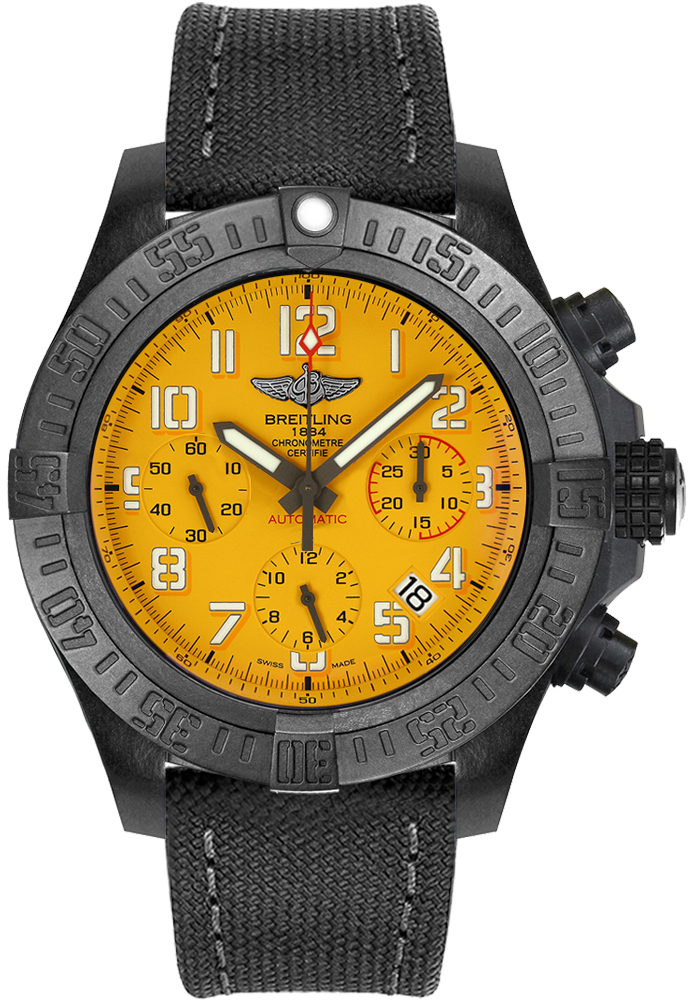 fake Breitling Avenger Hurricane 45 Cobra Yellow Men's Watch XB0180E41I1W1